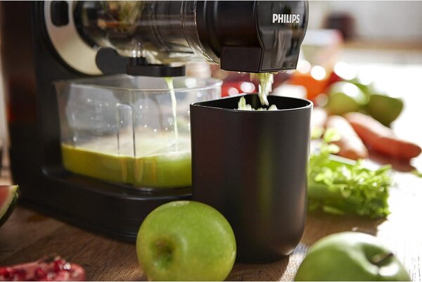Philips Estrattore di Succo Frutta e Verdura Potenza 150 watt Capacit 1 litro colore Grigio - HR1889/70 Viva Collection