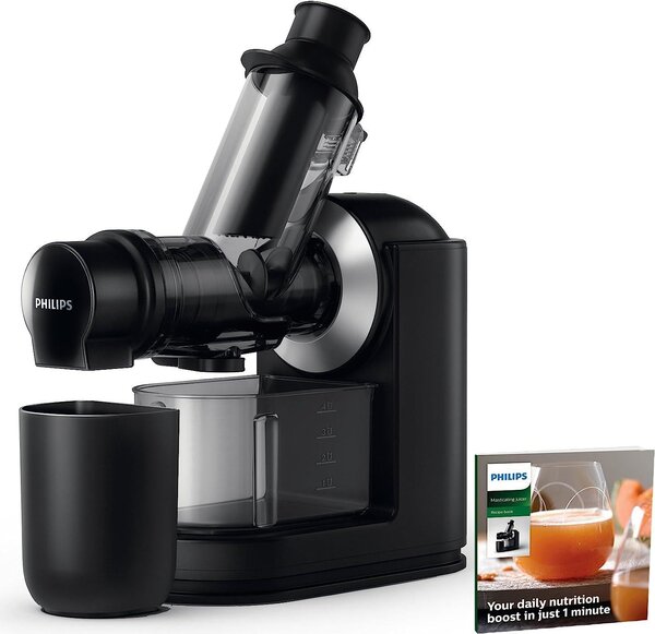Philips Estrattore di Succo Frutta e Verdura Potenza 150 watt Capacit 1 litro colore Grigio - HR1889/70 Viva Collection