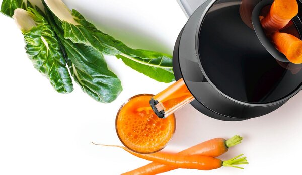 Bosch Estrattore di succo Frutta e Verdura Slow Juicer Potenza 150 Watt colore Nero / Bianco - MESM500W