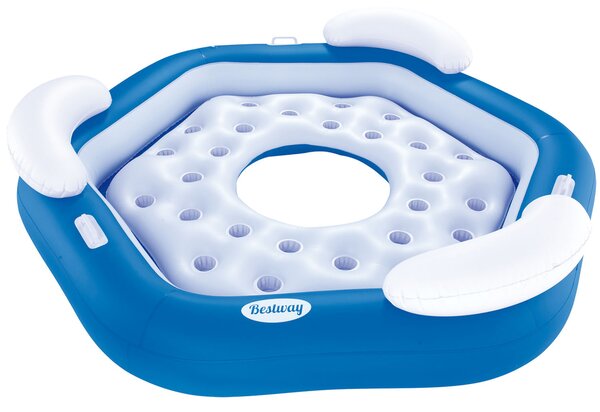 Salvagente Per Bambini Con Tettuccio Parasole 6-36 Mesi – Gommaio 3 In 1 Con Pompa A Pedale, Volante E Clacson, Protezione UV UPF50+, Pieghevole, Per Piscina E Spiaggia