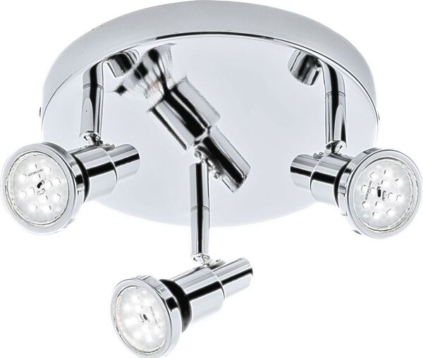 Lampada da bagno a LED faretto IP44 orientabile e inclinabile 3xGU10 14,4W Ø 21cm Briloner