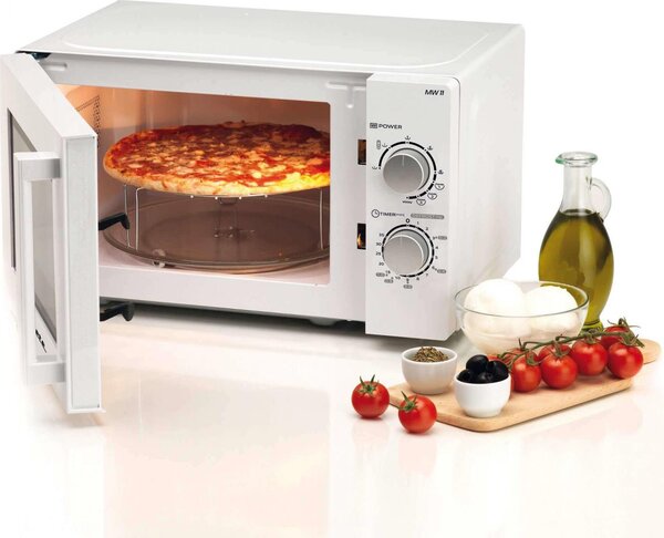 Ariete Forno a Microonde Combinato Capacit 20 Litri Potenza 700W con Grill, Timer e Piatto Girevole colore Bianco - 00C095200AR0