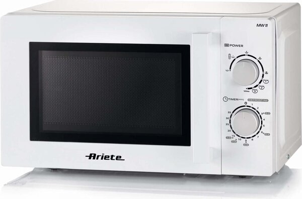 Ariete Forno a Microonde Combinato Capacit 20 Litri Potenza 700W con Grill, Timer e Piatto Girevole colore Bianco - 00C095200AR0