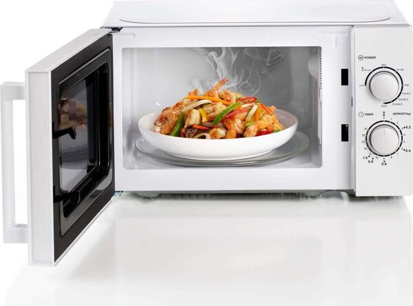 Ariete Forno a Microonde Combinato Capacit 20 Litri Potenza 700W con Grill, Timer e Piatto Girevole colore Bianco - 00C095200AR0