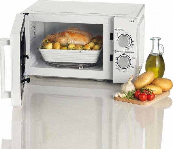 Ariete Forno a Microonde Combinato Capacit 20 Litri Potenza 700W con Grill, Timer e Piatto Girevole colore Bianco - 00C095200AR0