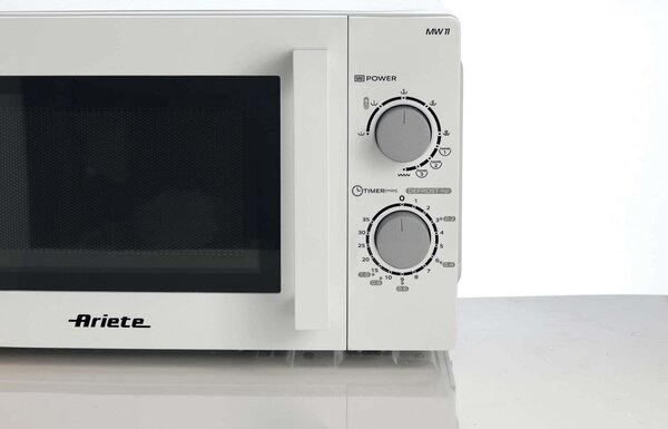 Ariete Forno a Microonde Combinato Capacit 20 Litri Potenza 700W con Grill, Timer e Piatto Girevole colore Bianco - 00C095200AR0