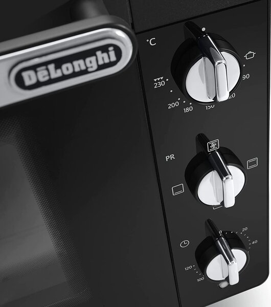 De Longhi Forno Elettrico Fornetto con Grill, Capacit 40 Litri, Potenza 2000 Watt, 5 livelli di Cottura, Include Teglia, Griglia e Pinza, colore N