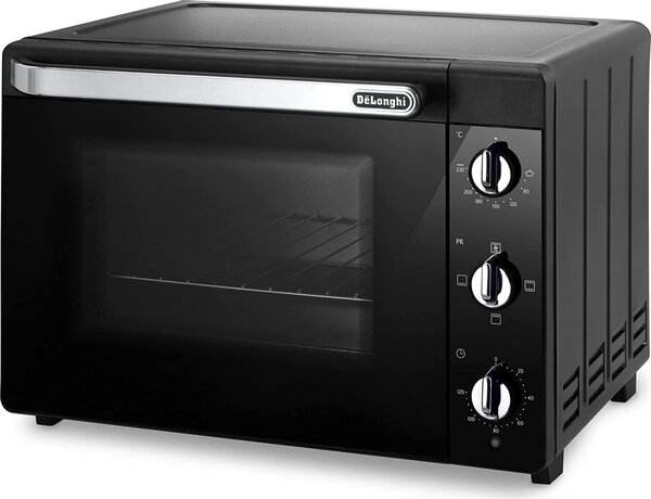 De Longhi Forno Elettrico Fornetto con Grill, Capacit 40 Litri, Potenza 2000 Watt, 5 livelli di Cottura, Include Teglia, Griglia e Pinza, colore N