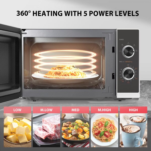 Toshiba Forno a Microonde Combinato con Grill Capacit 26 Litri Potenza 900W colore Bianco - MW3-MM20PF(WH)