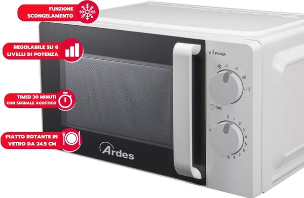 Ardes Forno Microonde Capacit 20 Litri Potenza 1100 Watt - Ar6520
