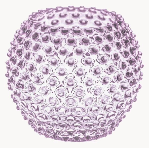 Vaso fatto a mano con rilievo Hobnail Globe, alt. 17 cm