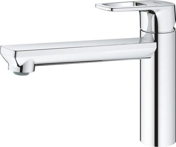 Miscelatore monocomando per lavello, Grohe BauLoop 31706000, bocca girevole media, angolo di rotazione 140°, cromato