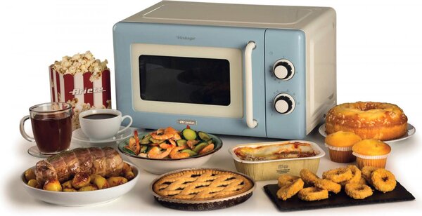 Ariete Forno Microonde Capacit 20 Litri Potenza 800 Watt Linea Vintage colore Celeste - ARI3960/05