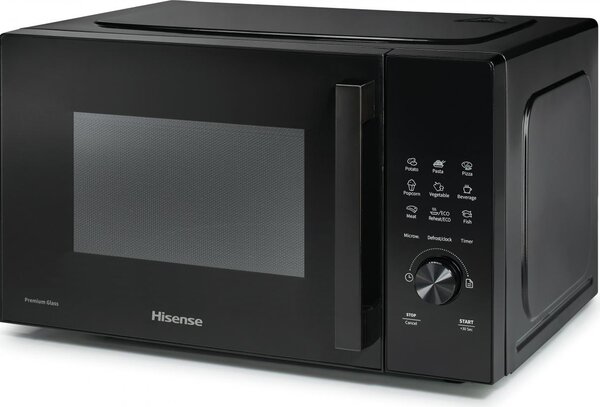 Hisense Forno Microonde Capacit 23 Litri Potenza 800 Watt Funzione Scongelamento colore Nero - H23MOBSD1H