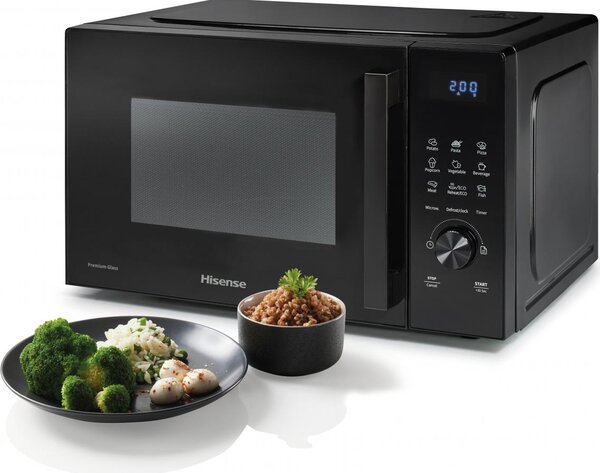 Hisense Forno Microonde Capacit 23 Litri Potenza 800 Watt Funzione Scongelamento colore Nero - H23MOBSD1H