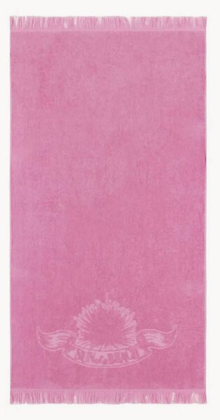 Telo mare in cotone jacquard Bubblegum