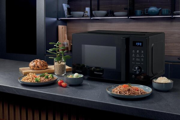 Hisense Forno Microonde combinato Capacit 20 Litri Potenza 700 Watt Nero - H20MOBSD1H