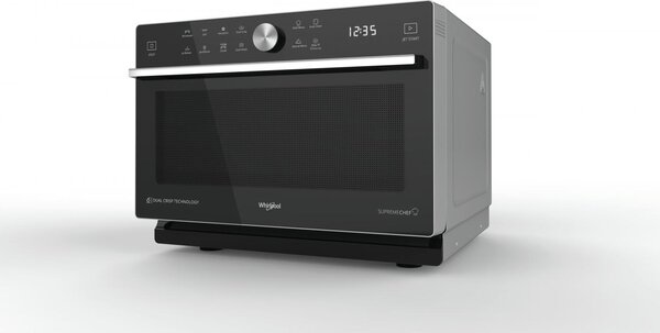 Whirlpool Forno Microonde combinato 33 Litri Potenza 900 Watt con Manopola e controlli Touch colore Nero e Argento - MWSC 933 SB