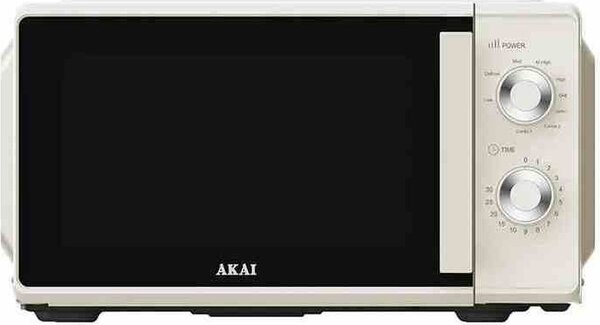 Akai Forno Microonde Combinato con Grill Capacit 20 Litri Potenza 700 Watt colore Crema - AKMW202C