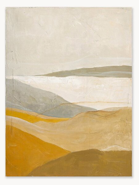 Quadro su tela dipinto a mano Yellow Field