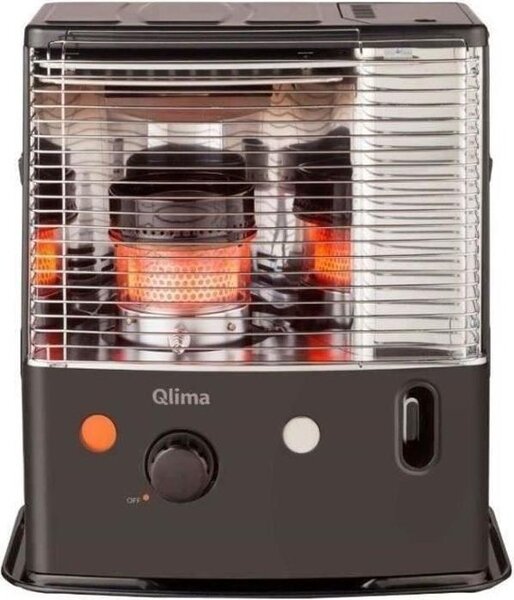 Stufa a petrolio QLIMA R7224-SC, 2400 W, serbatoio da 4,2 L, 85 m³, rilevatore di CO²