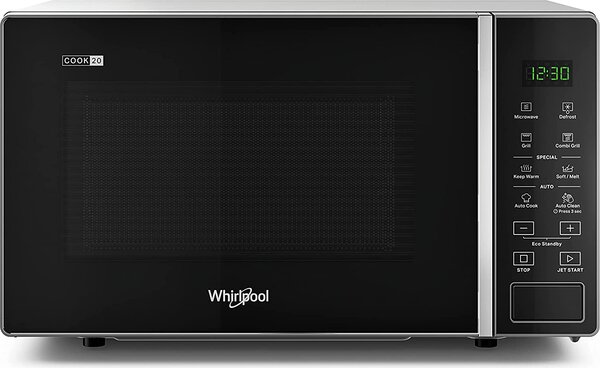 Whirlpool Forno Microonde Combinato con Grill Capacit 20 Litri Potenza 700 Watt colore Silver Black - MWP 203 SB