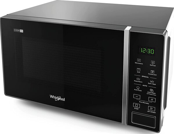 Whirlpool Forno Microonde Combinato con Grill Capacit 20 Litri Potenza 700 Watt colore Silver Black - MWP 203 SB