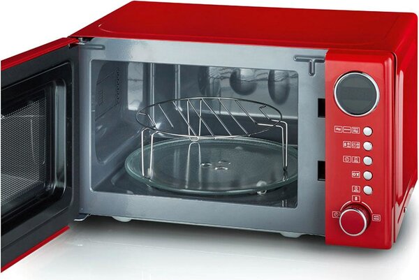 Severin Forno Microonde Combinato con Grill Capacit 20 Litri Potenza 700 Watt con Timer colore Rosso - MW 7893