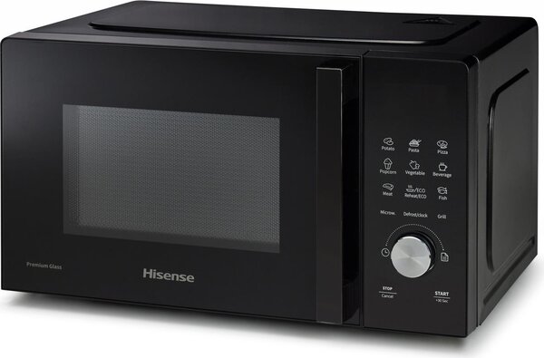 Hisense Forno Microonde Combinato con Grill Capacit 20 Litri Potenza 700 Watt Display LED colore Nero - H20MOBSD1HG