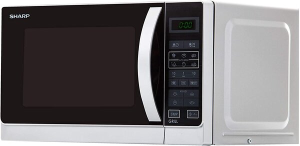 Sharp Forno Microonde Combinato con Grill Capacit 20 Litri Potenza 800 Watt colore Argento - R-642 INW