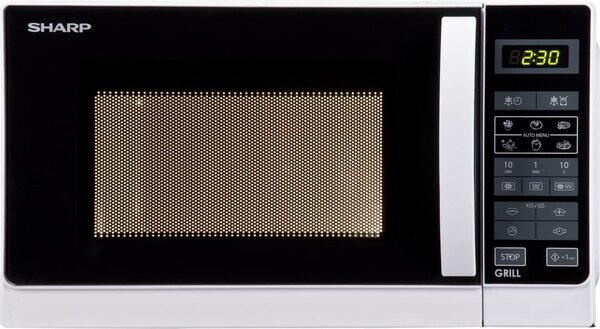 Sharp Forno Microonde Combinato con Grill Capacit 20 Litri Potenza 800 Watt colore Bianco - R-642 WW