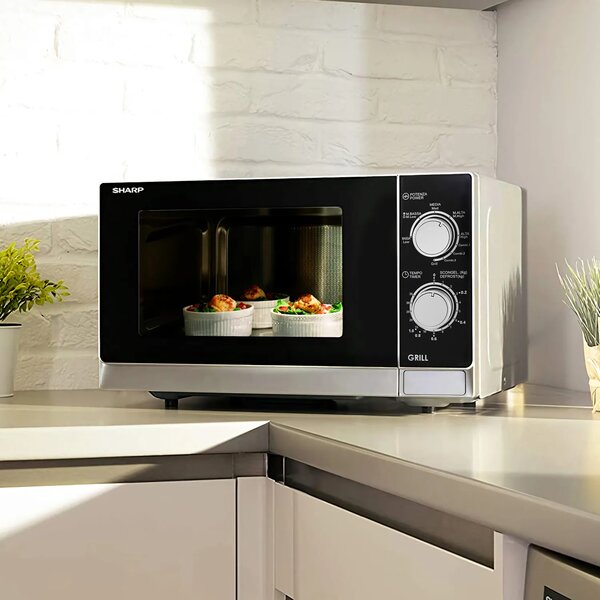 Sharp Forno Microonde Combinato con Grill Capacit 20 Litri Potenza 800 Watt colore Nero - R-600WW