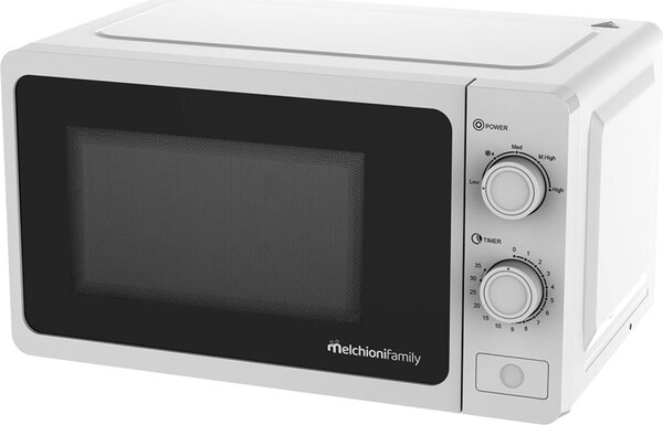 Melchioni Forno Microonde Combinato con Grill Capacit 20 Litri Potenza 800 Watt con Timer Meccanico colore Bianco - ONDA