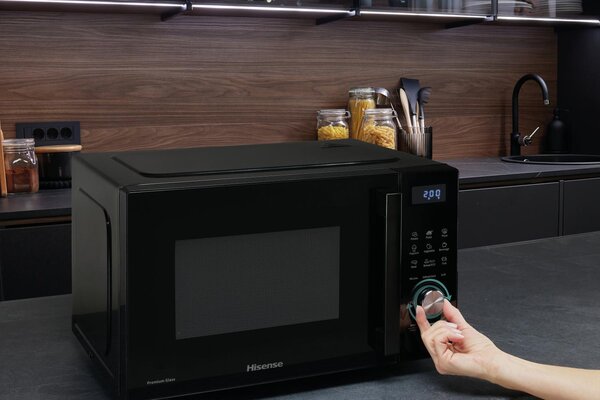 Hisense Forno Microonde Combinato con Grill Capacit 23 Litri Potenza 800 Watt con Timer colore Nero - H23MOBSD1HG