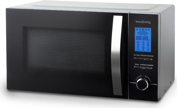 INNOLIVING Forno Microonde Combinato con Grill Capacit 23 Litri Potenza 800 Watt con Timer colore Nero - INN-862S