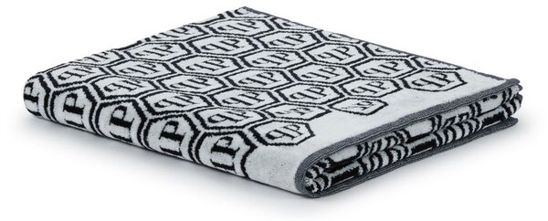 Telo Bagno In Acrilico Dralon Pattern 95X150 Premoli Di Bella Moderno Black Caleffi