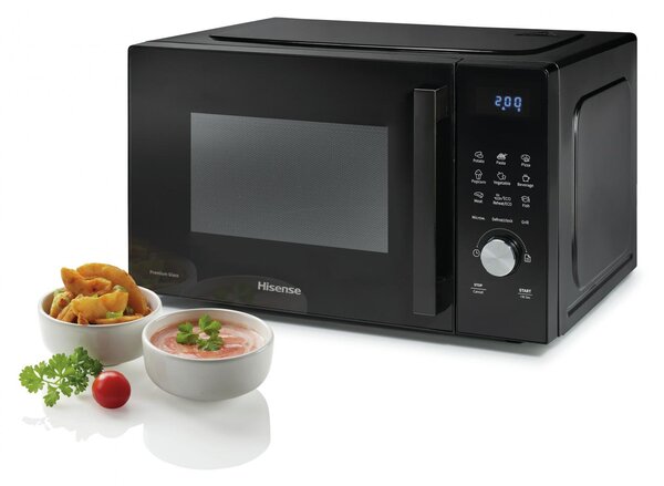 Hisense Forno Microonde Combinato con Grill Capacit 23 Litri Potenza 800 Watt con Timer colore Nero - H23MOBSD1HG