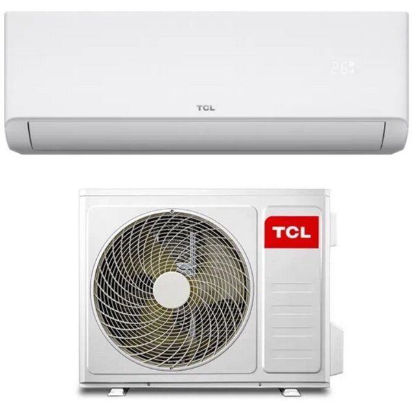 TCL Climatizzatore 12000 Btu Inverter Monosplit Condizionatore con Pompa di Calore Classe A++/A+ R32 Wi-Fi (Unit Interna + Unit Esterna) - SN12F6