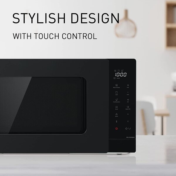 Panasonic Forno Microonde Combinato con Grill Capacit 24 Litri Potenza 900 Watt colore Nero - NN-K36NBM