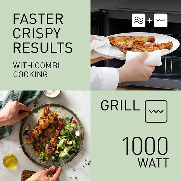 Panasonic Forno Microonde Combinato con Grill Capacit 24 Litri Potenza 900 Watt colore Nero - NN-K36NBM