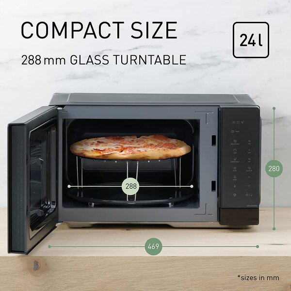 Panasonic Forno Microonde Combinato con Grill Capacit 24 Litri Potenza 900 Watt colore Nero - NN-K36NBM