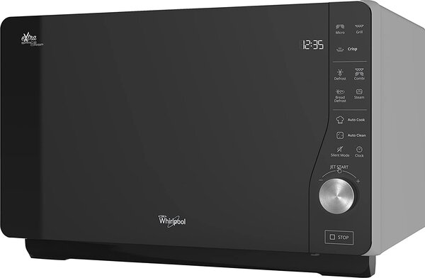Whirlpool OUTLET - Forno Microonde Combinato con Grill Capacit 25 Litri Potenza 800 Watt con Timer e Funzione Vapore colore Nero - MWF 427 SL