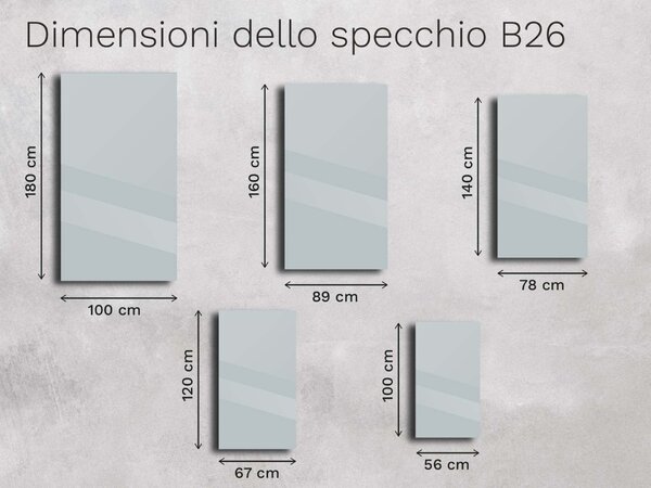 Specchio Base con bisello B26