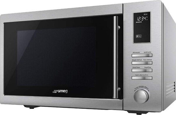 Smeg Forno Microonde Combinato con Grill Capacit 25 Litri Potenza 900 Watt colore Acciaio - MOE25X