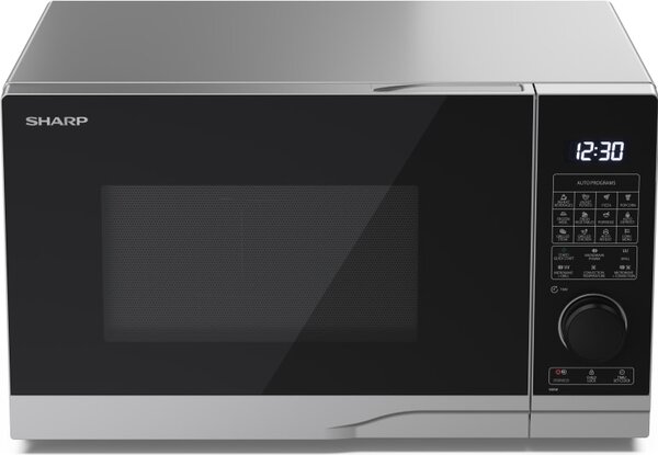 Sharp Forno Microonde Combinato con Grill Capacit 25 Litri Potenza 900 Watt con Timer colore Nero e Argento - YC-PC254AE-S