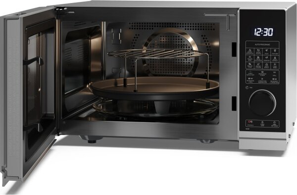 Sharp Forno Microonde Combinato con Grill Capacit 25 Litri Potenza 900 Watt con Timer colore Nero e Argento - YC-PC254AE-S