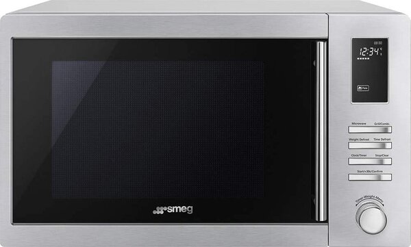 Smeg Forno Microonde Combinato con Grill Capacit 25 Litri Potenza 900 Watt colore Acciaio - MOE25X