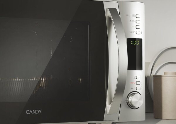 Candy Forno Microonde Combinato con Grill Capacit 30 Litri Potenza 900 Watt colore Acciaio - CMXG 30DS