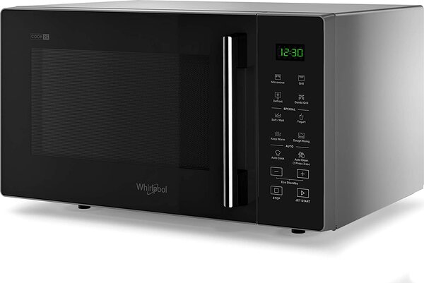Whirlpool Forno Microonde Combinato con Grill Capacit 25 Litri Potenza 900 Watt Timer colore Nero - MWP 253 SB