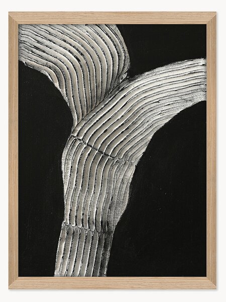 Quadro su tela incorniciato dipinto a mano Raw Shape 2